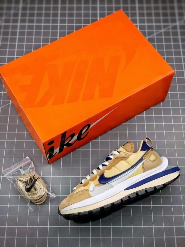 ¡¸#3504¡¹Sacai x Nike VaporWaffle sesame and blue void - Image 2