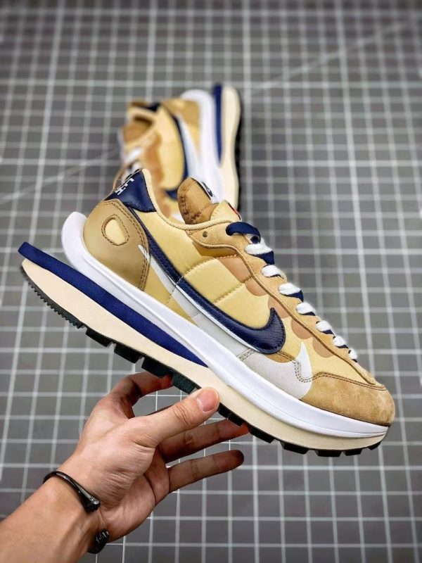 ¡¸#3504¡¹Sacai x Nike VaporWaffle sesame and blue void - Image 3