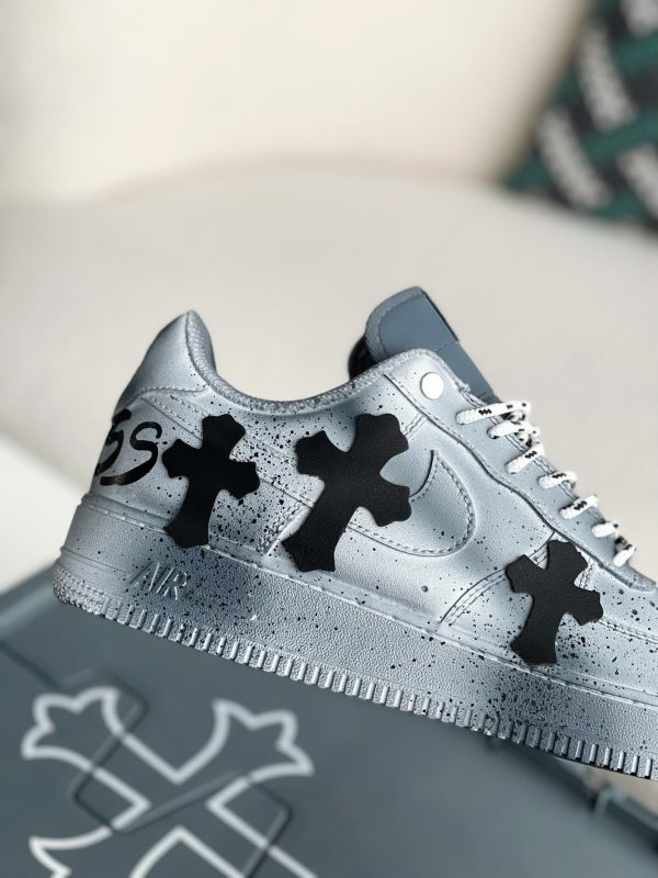 ¡¸#3436¡¹Chrome Hearts x Nike Air Force 1 sneakers - Image 7
