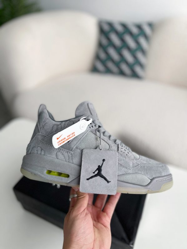 ¡¸#3632¡¹Jordan Air Jordan 4 retro kaws suede lightweight wear-resistant non-slip mid-top - Image 6