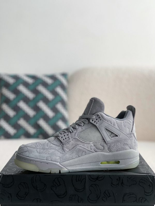 ¡¸#3632¡¹Jordan Air Jordan 4 retro kaws suede lightweight wear-resistant non-slip mid-top - Image 4