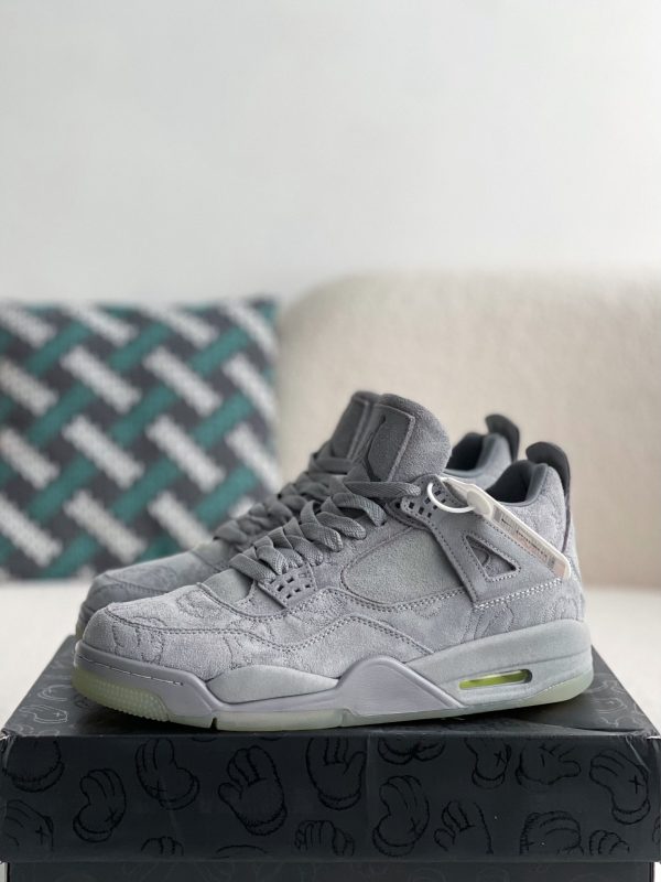 ¡¸#3632¡¹Jordan Air Jordan 4 retro kaws suede lightweight wear-resistant non-slip mid-top - Image 2