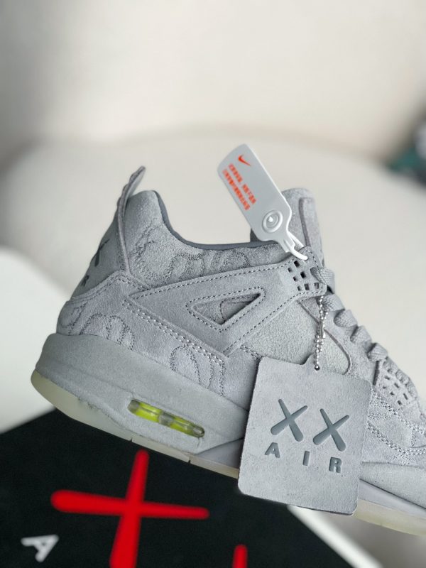 ¡¸#3632¡¹Jordan Air Jordan 4 retro kaws suede lightweight wear-resistant non-slip mid-top - Image 7