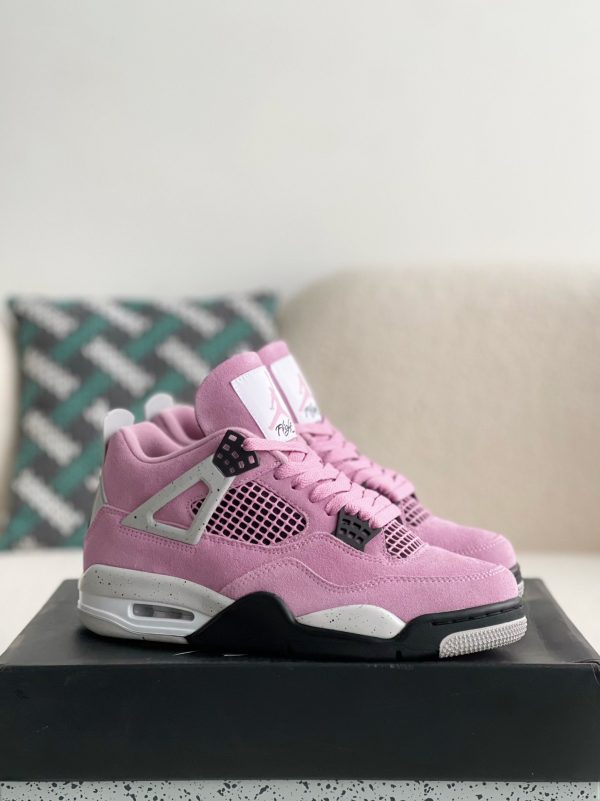 ¡¸#3633¡¹Jordan Air Jordan 4 retro kaws suede lightweight wear-resistant non-slip mid-top