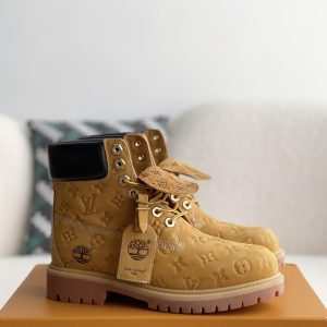 「#3514」Louis Vuitton x Timberland yellow boots/Martin boots/boots