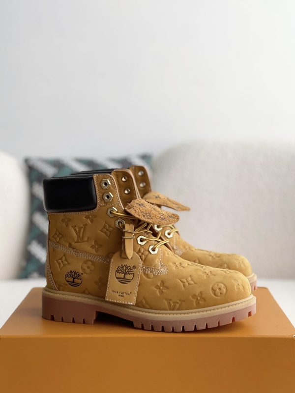 「#3514」Louis Vuitton x Timberland yellow boots/Martin boots/boots