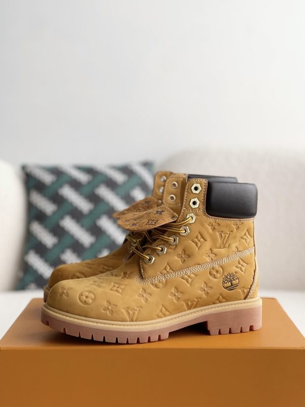 「#3514」Louis Vuitton x Timberland yellow boots/Martin boots/boots - Image 2