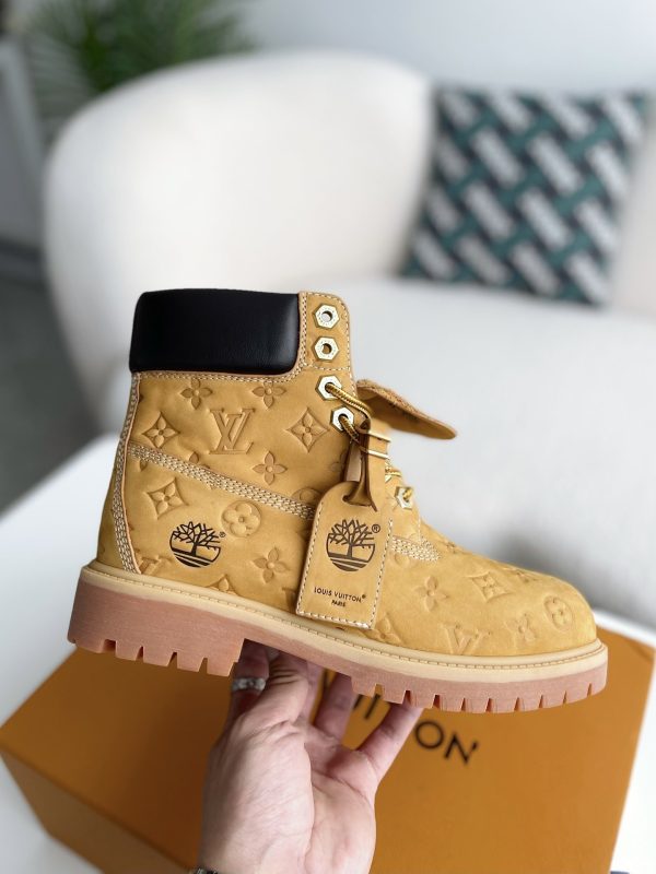 「#3514」Louis Vuitton x Timberland yellow boots/Martin boots/boots - Image 6