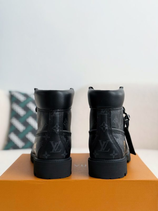 「#3581」louis vuitton & timberland Black boots/Martin boots/boots - Image 3
