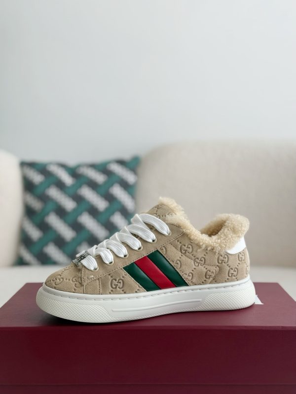 ¡¸#3873¡¹Gucci ACE Suede Sneakers - Image 4