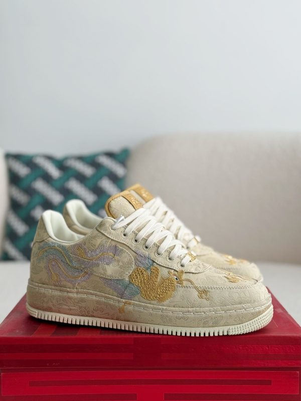 ¡¸#3885¡¹Nike Air FORCE 1 Dragon and Phoenix Present Good Omens Sneakers