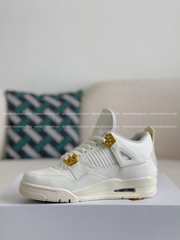 ¡¸#3957¡¹Jordan Air Jordan 4 retro kaws suede lightweight wear-resistant non-slip mid-top - Image 4