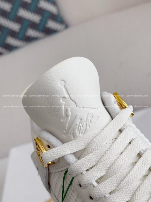 ¡¸#3957¡¹Jordan Air Jordan 4 retro kaws suede lightweight wear-resistant non-slip mid-top - Image 10
