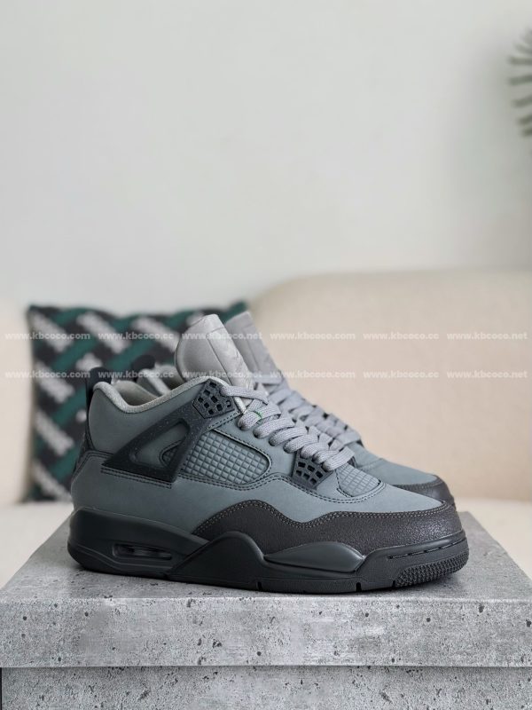 ¡¸#3508¡¹Jordan Air Jordan 4 retro kaws suede lightweight wear-resistant non-slip mid-top