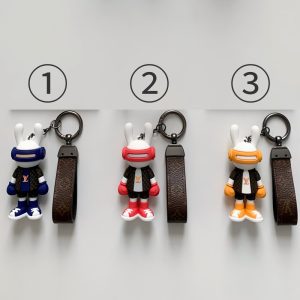 「#1468」Louis Vuitton rabbit doll monogram keychain