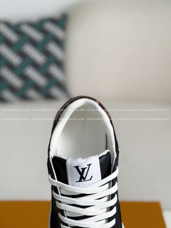 「#4302」Louis Vuitton Leather dark concave printed board shoes - Image 8