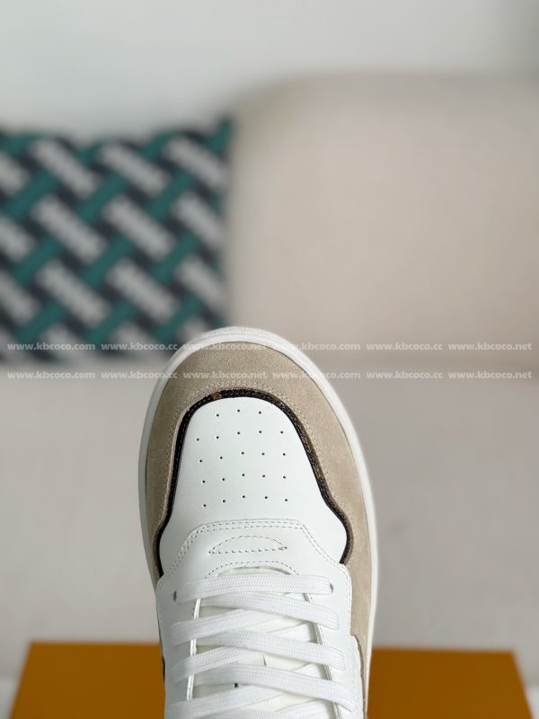 「#4303」Louis Vuitton Leather dark concave printed board shoes - Image 9