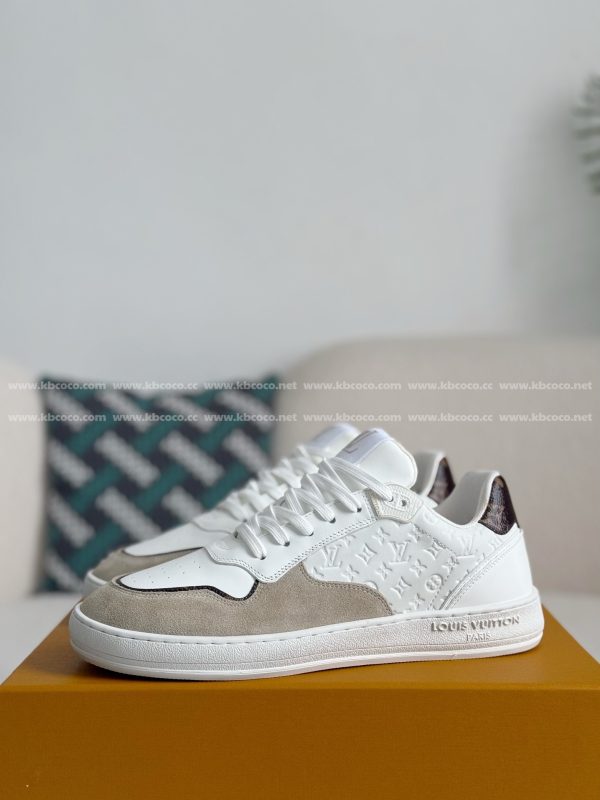 「#4303」Louis Vuitton Leather dark concave printed board shoes - Image 2