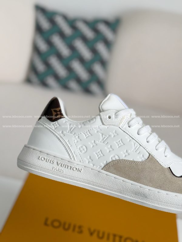 「#4303」Louis Vuitton Leather dark concave printed board shoes - Image 7