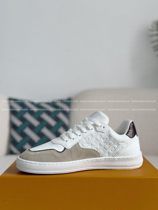 「#4303」Louis Vuitton Leather dark concave printed board shoes - Image 4