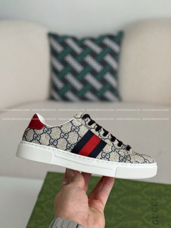 ¡¸#4438¡¹Gucci ACE Leather plank shoes - Image 6