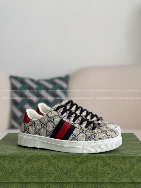 ¡¸#4438¡¹Gucci ACE Leather plank shoes