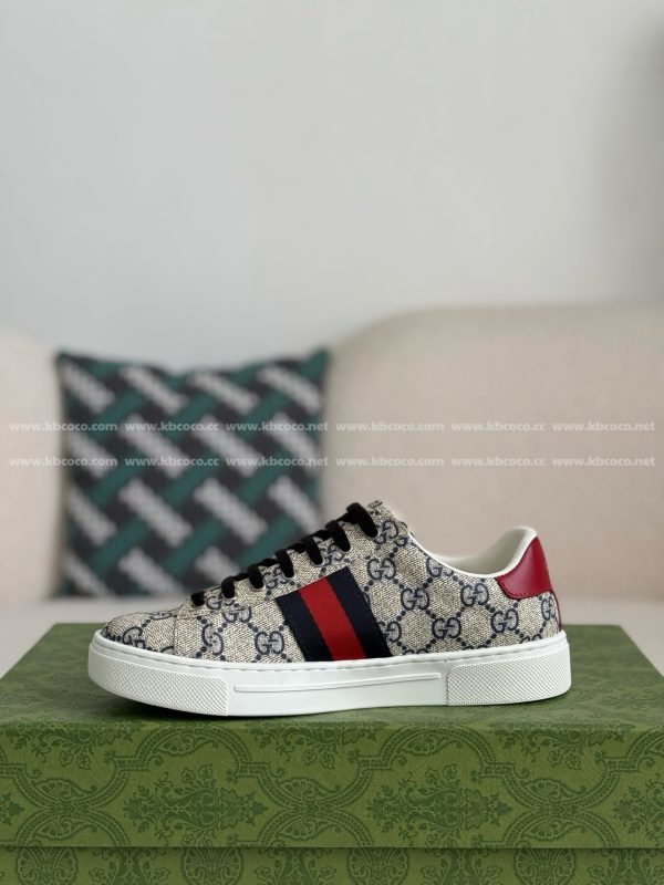 ¡¸#4438¡¹Gucci ACE Leather plank shoes - Image 4