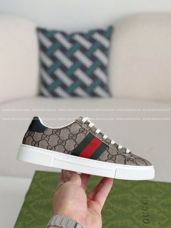 ¡¸#4440¡¹Gucci ACE Leather plank shoes - Image 6