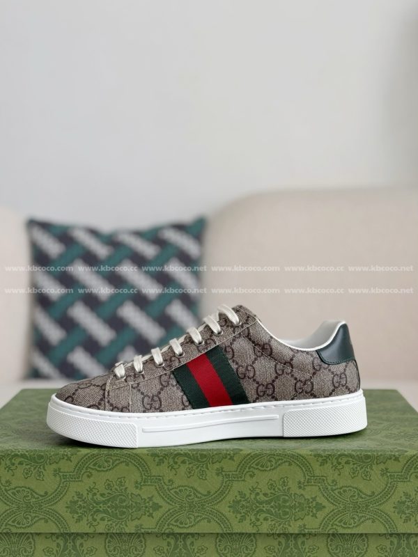 ¡¸#4440¡¹Gucci ACE Leather plank shoes - Image 4