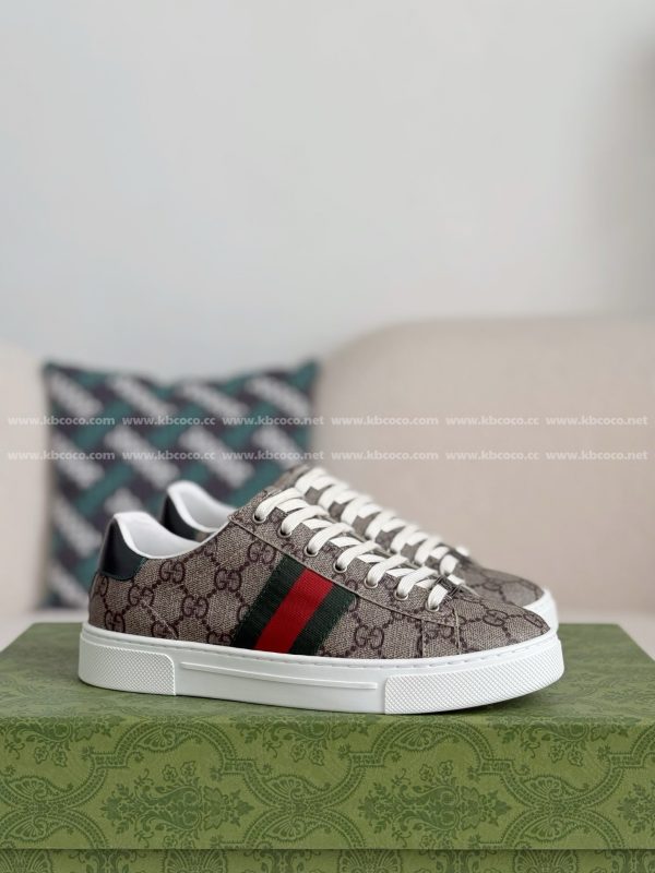 ¡¸#4440¡¹Gucci ACE Leather plank shoes