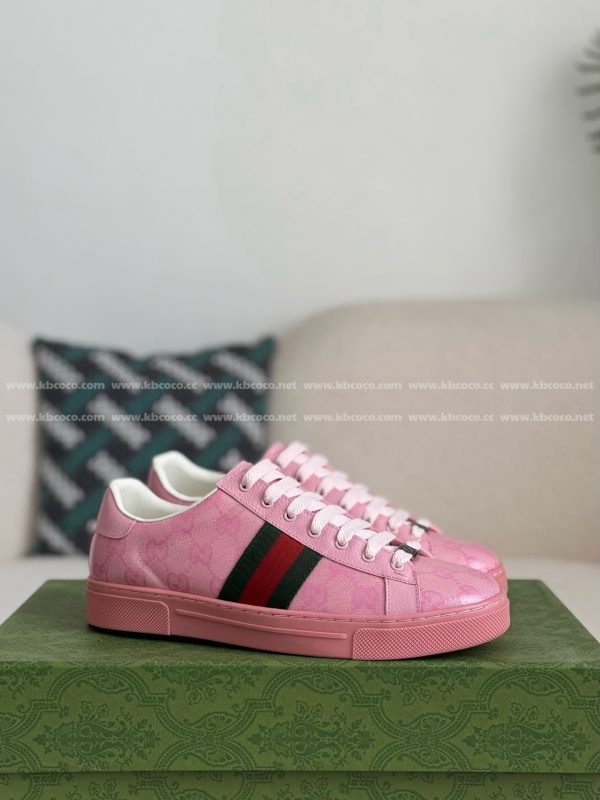¡¸#4434¡¹Gucci ACE Leather plank shoes
