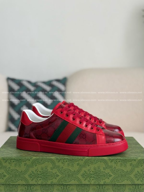 ¡¸#4435¡¹Gucci ACE Leather plank shoes