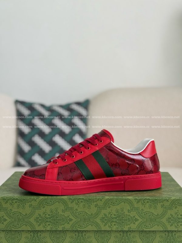 ¡¸#4435¡¹Gucci ACE Leather plank shoes - Image 4