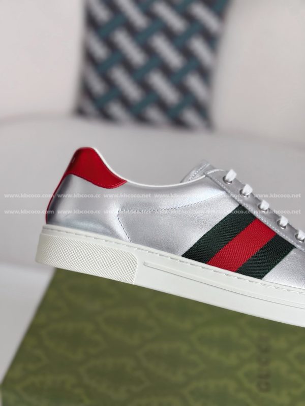 ¡¸#4436¡¹Gucci ACE Leather plank shoes - Image 7