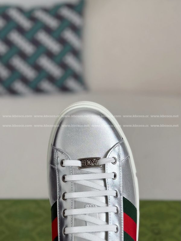 ¡¸#4436¡¹Gucci ACE Leather plank shoes - Image 9