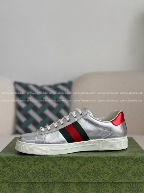 ¡¸#4436¡¹Gucci ACE Leather plank shoes - Image 4