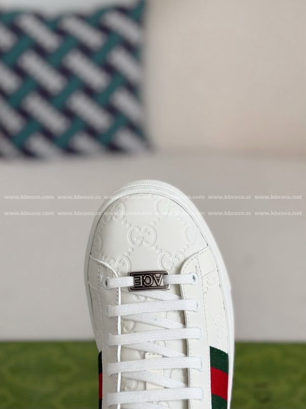 ¡¸#4437¡¹Gucci ACE Leather plank shoes - Image 9