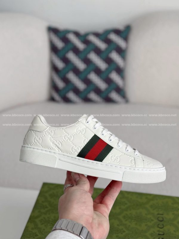 ¡¸#4437¡¹Gucci ACE Leather plank shoes - Image 6