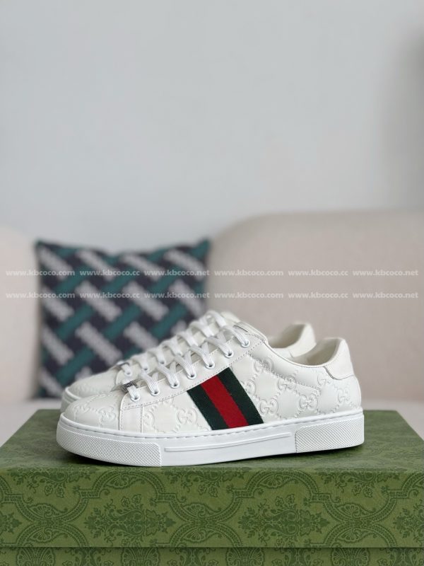 ¡¸#4437¡¹Gucci ACE Leather plank shoes - Image 2