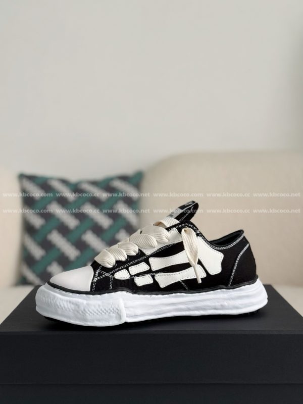 ¡¸#4531¡¹Maison Mihara Yasuhiro x  AMIRI Skel- Top Low canvas shoes - Image 4