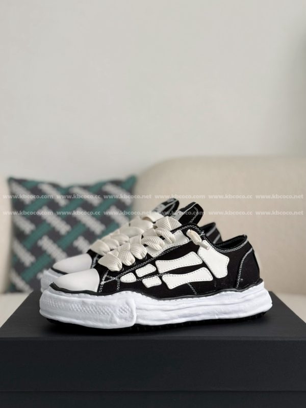 ¡¸#4531¡¹Maison Mihara Yasuhiro x  AMIRI Skel- Top Low canvas shoes - Image 2