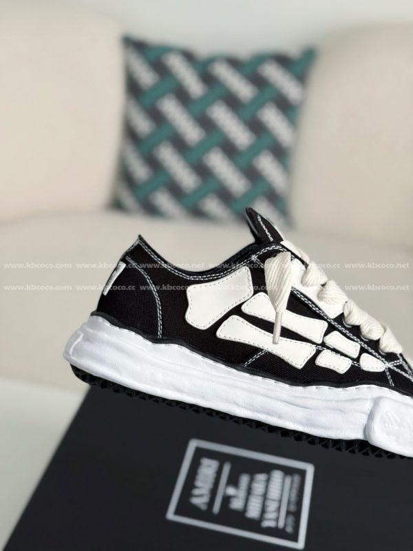 ¡¸#4531¡¹Maison Mihara Yasuhiro x  AMIRI Skel- Top Low canvas shoes - Image 7