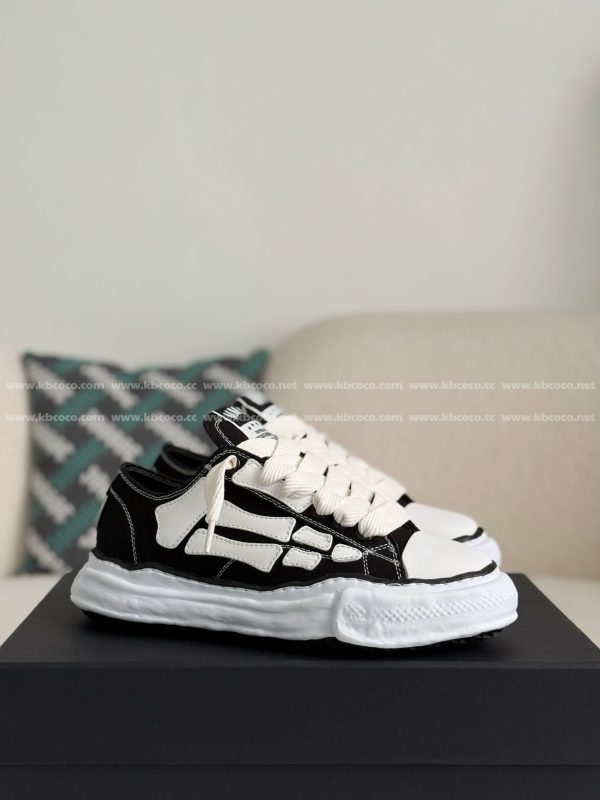 ¡¸#4531¡¹Maison Mihara Yasuhiro x  AMIRI Skel- Top Low canvas shoes