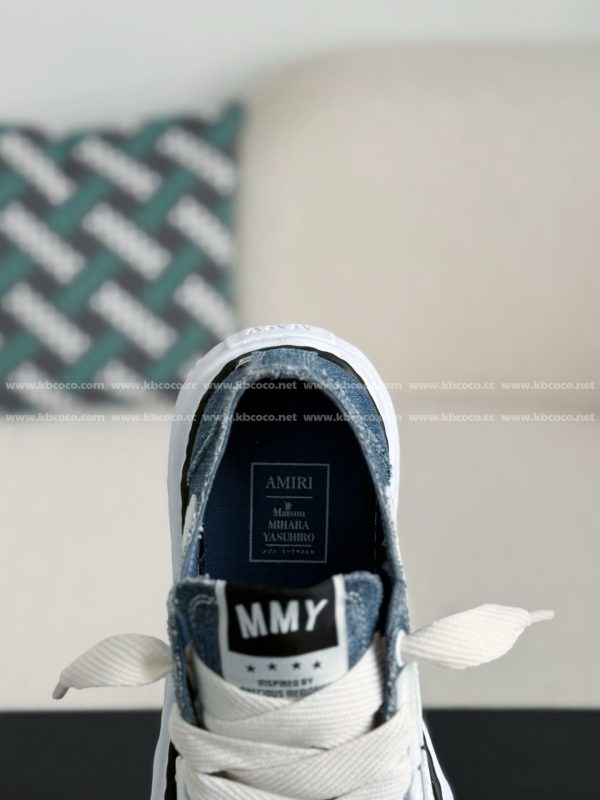 ¡¸#4532¡¹Maison Mihara Yasuhiro x  AMIRI Skel- Top Low canvas shoes - Image 8