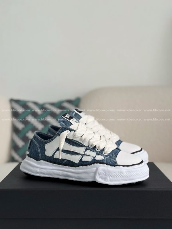 ¡¸#4532¡¹Maison Mihara Yasuhiro x  AMIRI Skel- Top Low canvas shoes
