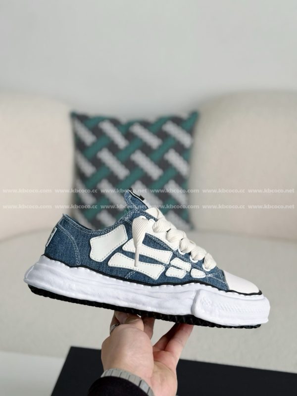 ¡¸#4532¡¹Maison Mihara Yasuhiro x  AMIRI Skel- Top Low canvas shoes - Image 6