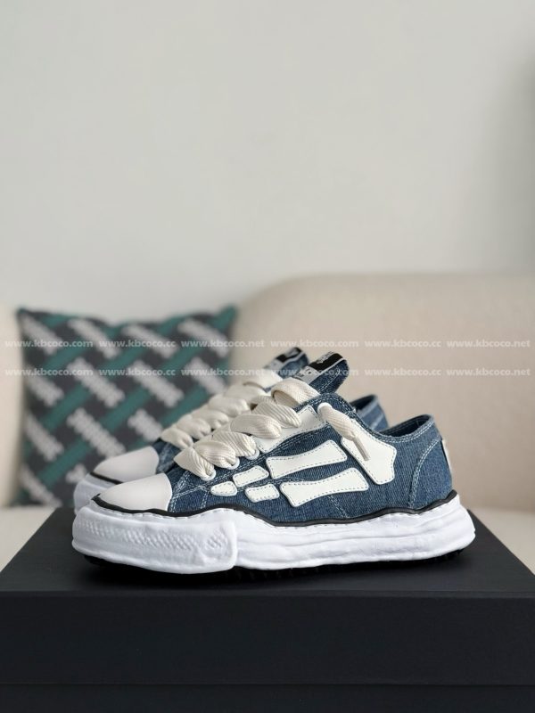 ¡¸#4532¡¹Maison Mihara Yasuhiro x  AMIRI Skel- Top Low canvas shoes - Image 2