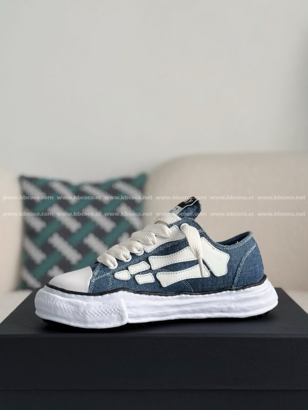¡¸#4532¡¹Maison Mihara Yasuhiro x  AMIRI Skel- Top Low canvas shoes - Image 4