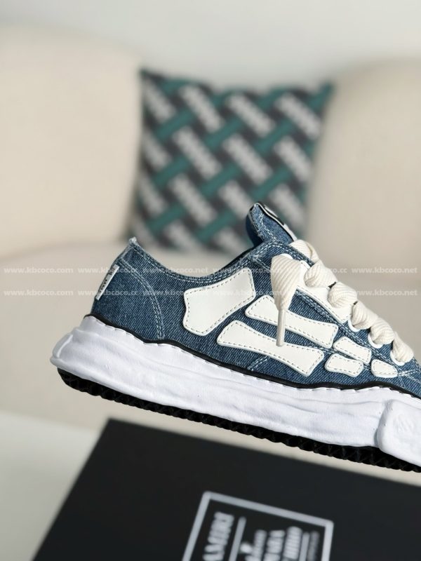 ¡¸#4532¡¹Maison Mihara Yasuhiro x  AMIRI Skel- Top Low canvas shoes - Image 7