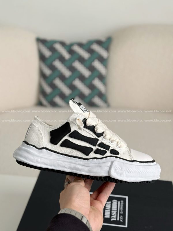 ¡¸#4533¡¹Maison Mihara Yasuhiro x  AMIRI Skel- Top Low canvas shoes - Image 6